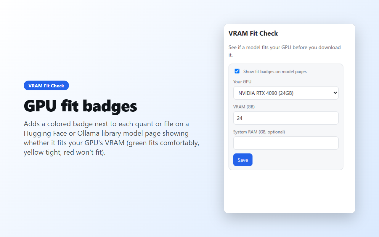 GPU fit badges