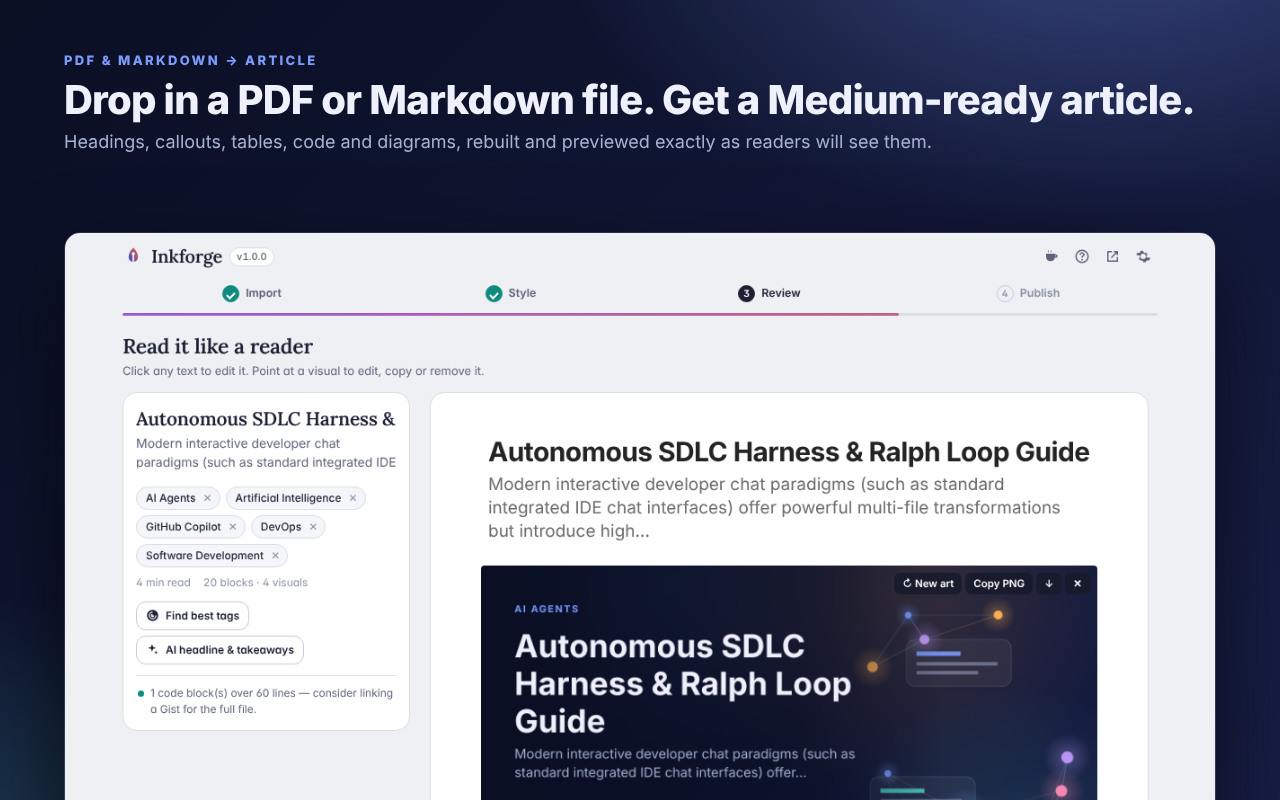 Converting a PDF in Inkforge