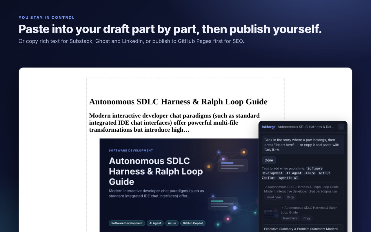 Publishing to Medium